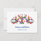 KLEURRIJKE OTOMI MEXICAANSE BEHUIZING KAART (Achterkant)