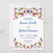 KLEURRIJKE OTOMI MEXICAANSE UITNODIGING (Voorkant)