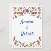 KLEURRIJKE OTOMI MEXICAANSE UITNODIGING (Achterkant)