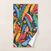 Kleurrijke Otomi Print Bad Handdoek (Handdoek)