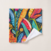 Kleurrijke Otomi Print Bad Handdoek (Wasdoekje)