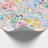 Kleurrijke Otomi-printer, Floral & Animal Pattern Cadeaupapier (Hoek)