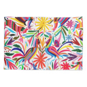 Kleurrijke Otomi-printer, Floral/Animal Pattern Kussensloop (Achterkant)