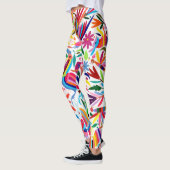 Kleurrijke Otomi-printer, Floral/Animal Pattern Leggings (Links)