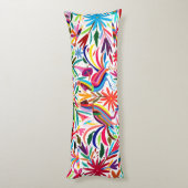 Kleurrijke Otomi-printer, Floral/Animal Pattern Lichaamskussen (Achterkant (Verticaal))