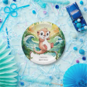 Kleurrijke Otter Verjaardag voor kinderen Papieren Bordje (Feest)