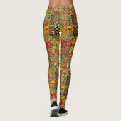Kleurrijke, oude Geometrische PatroonLeggings Leggings (Achterkant)