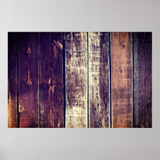 Kleurrijke oude houten achtergrond -  donkergeel poster