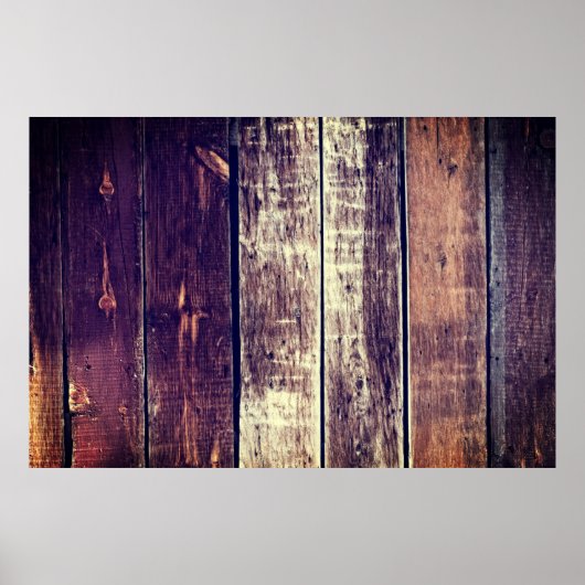 Kleurrijke oude houten achtergrond -  donkergeel poster (Voorkant)