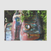 Kleurrijke oude roestige vrachtwagen tissuepapier (Voorkant)