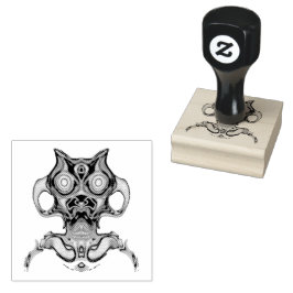 Kleurrijke oude ruimte idol v1 rubberstempel