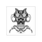 Kleurrijke oude ruimte idol v1 rubberstempel (Afrduk)