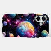Kleurrijke Outer Space Melkweg | Kleurrijke Planet Case-Mate iPhone Case (Achterkant (horizontaal))