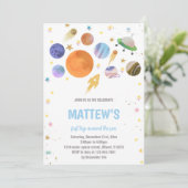 Kleurrijke Outer Space Theme voor kinderen Kaart (Staand voorkant)