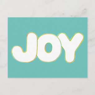 Kleurrijke Outline Art - Joy - woord briefkaarten