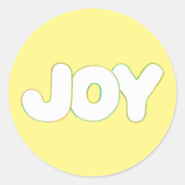 Kleurrijke Outline Art - Joy - woord stickers