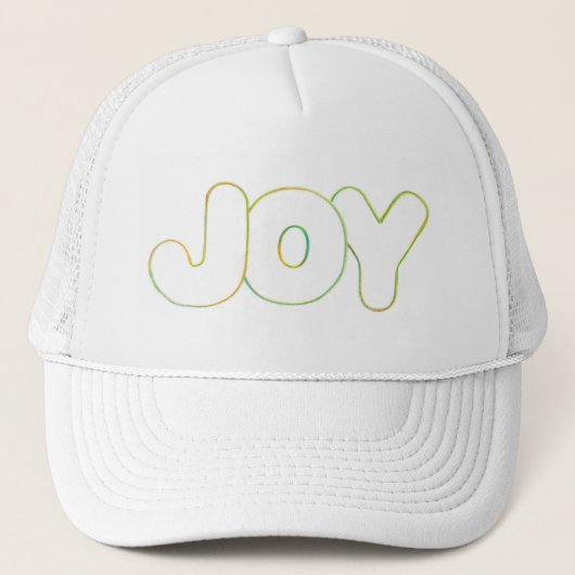Kleurrijke Outline Art - Joy - Word pet (Voorkant)