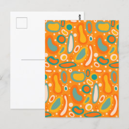 Kleurrijke ovalen briefkaart