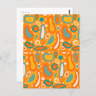 Kleurrijke ovalen briefkaart