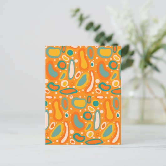 Kleurrijke ovalen briefkaart (Staand voorkant)