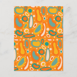 Kleurrijke ovalen briefkaart