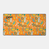 Kleurrijke ovalen bureaumat (Voorkant)