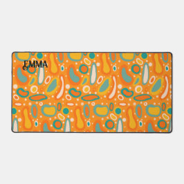 Kleurrijke ovalen bureaumat