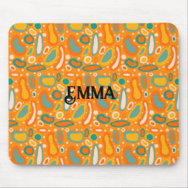 Kleurrijke ovalen muismat