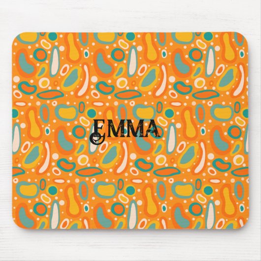 Kleurrijke ovalen muismat (Voorkant)