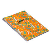 Kleurrijke ovalen notitieboek (Rechterzijde)