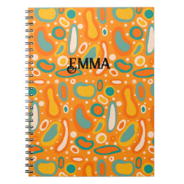 Kleurrijke ovalen notitieboek