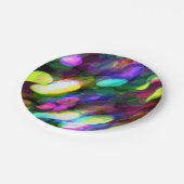 Kleurrijke Ovalen Papieren Borden Papieren Bordje (Gekanteld)