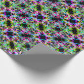 Kleurrijke overlappende cirkels cadeaupapier (Hoek)