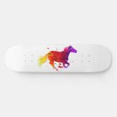 Kleurrijke Paard Persoonlijk Skateboard (Horizontaal)
