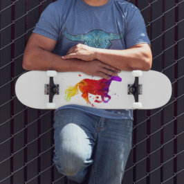 Kleurrijke Paard Persoonlijk Skateboard