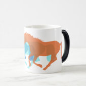 Kleurrijke paarden hardlopen magische mok (Voorkant rechts)