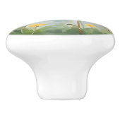 Kleurrijke paardenbloem Waterverf kunst Keramische Knop (Zijkant)