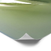 Kleurrijke paardenbloem Waterverf kunst Poster (Hoek)