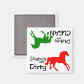 Kleurrijke Paardenliefhebbers Vaatwasser Magneet (Voorkant / Achterkant)