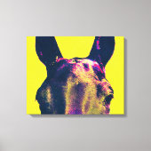 Kleurrijke paardenogen Fotografische kunst Canvas Afdruk (Voorkant)