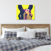 Kleurrijke paardenogen Fotografische kunst Canvas Afdruk (Insitu (Slaapkamer))