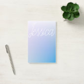 Kleurrijke Paarse Blauwe Ombre Gradiënten & Uw Scr Post-it® Notes (Kantoor)