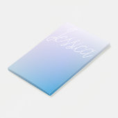 Kleurrijke Paarse Blauwe Ombre Gradiënten & Uw Scr Post-it® Notes (Schuin)