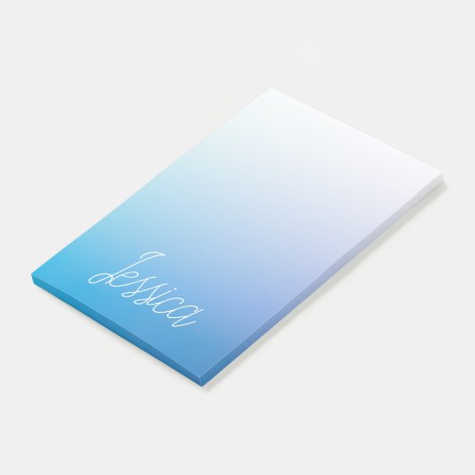 Kleurrijke Paarse Blauwe Ombre Gradiënten & Uw Scr Post-it® Notes (Schuin)