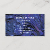 Kleurrijke Paarse blauwe verf met zware textuur Visitekaartje (Achterkant)