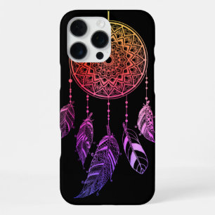Kleurrijke paarse droamcatcher veer Stijlvol iPhone 16 Pro Max Hoesje