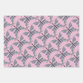 Kleurrijke paarse en blauwe vlinder inpakpapier vel (Voorkant 2)