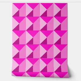 Kleurrijke paarse en roze artistieke bloemenbehang behang