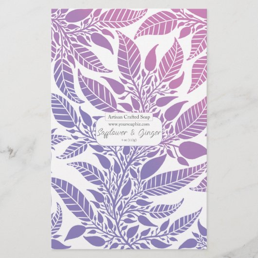 Kleurrijke Paarse en roze laffie (Voorkant)