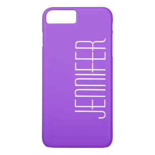 Kleurrijke Paarse, gepersonaliseerde Jumbo naam Case-Mate iPhone Case